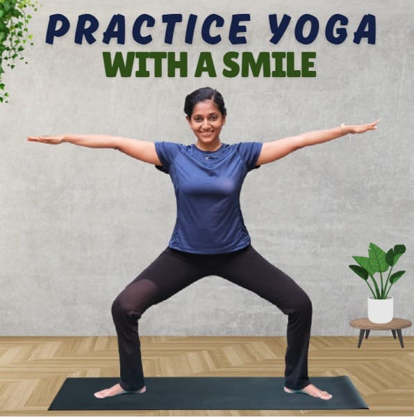 Yoga for beginners practicing online Yogalates class.