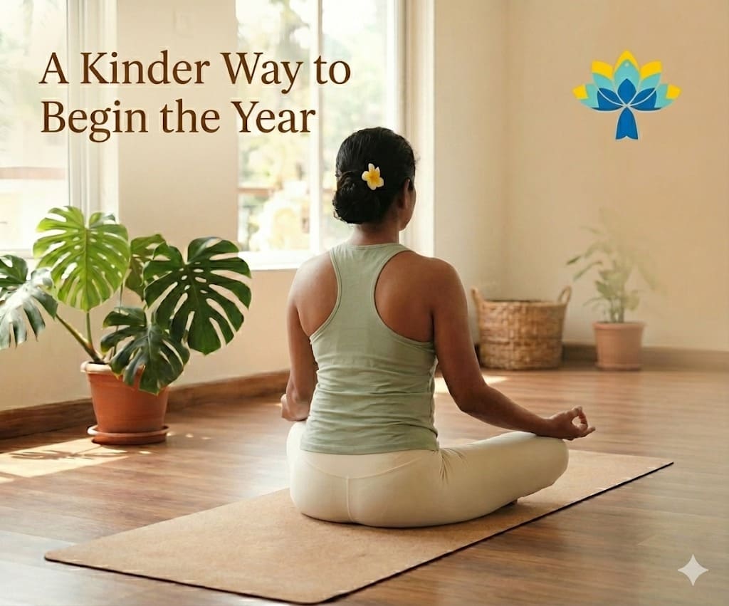 Gentle Yogalates practice focusing on posture, balance and strength, perfect for New Year wellness