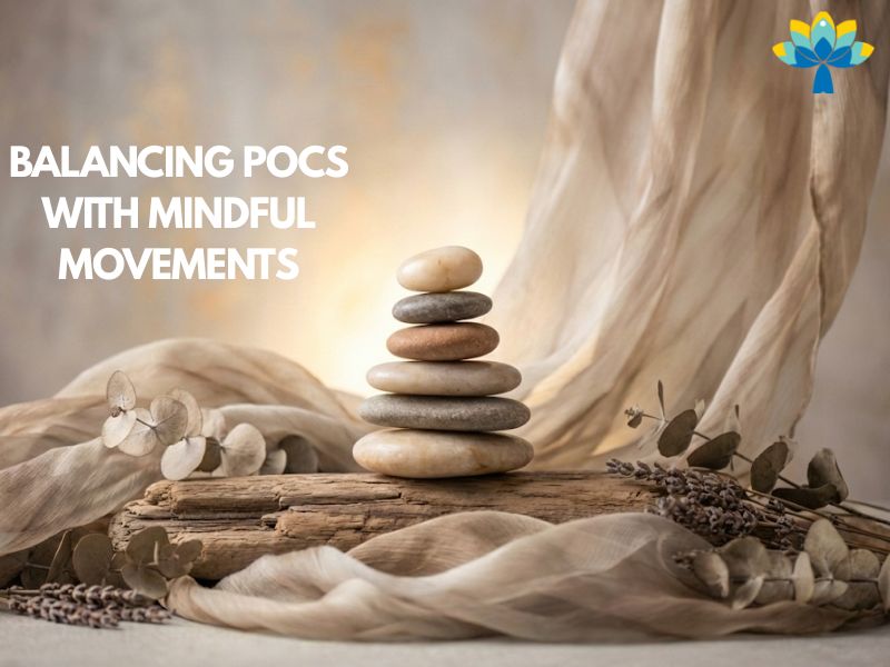 Woman practicing yogalates pose for improving strength, flexibility and posture during a mindful workout session