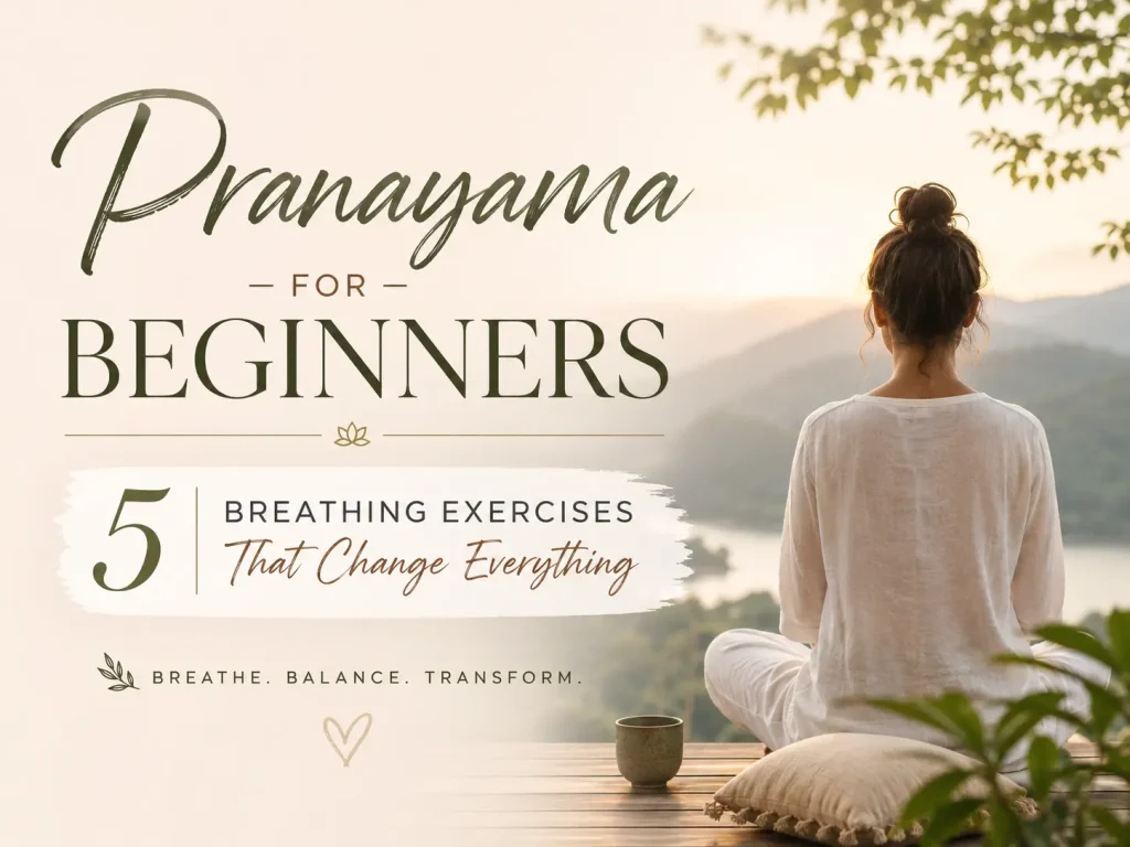 Beginner practicing pranayama breathing exercises to improve lung capacity, reduce stress, and enhance overall well-being