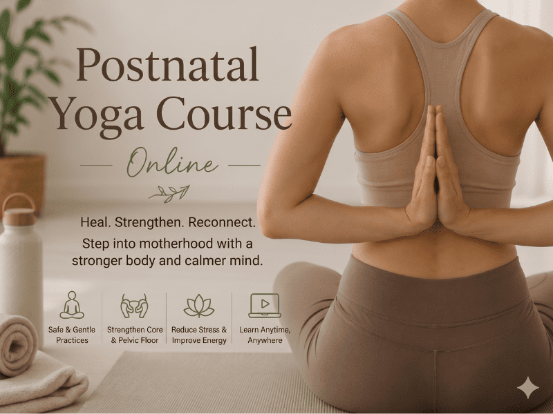 postnatal yoga course online for new mothers — Yogalates with Rashmi Ramesh