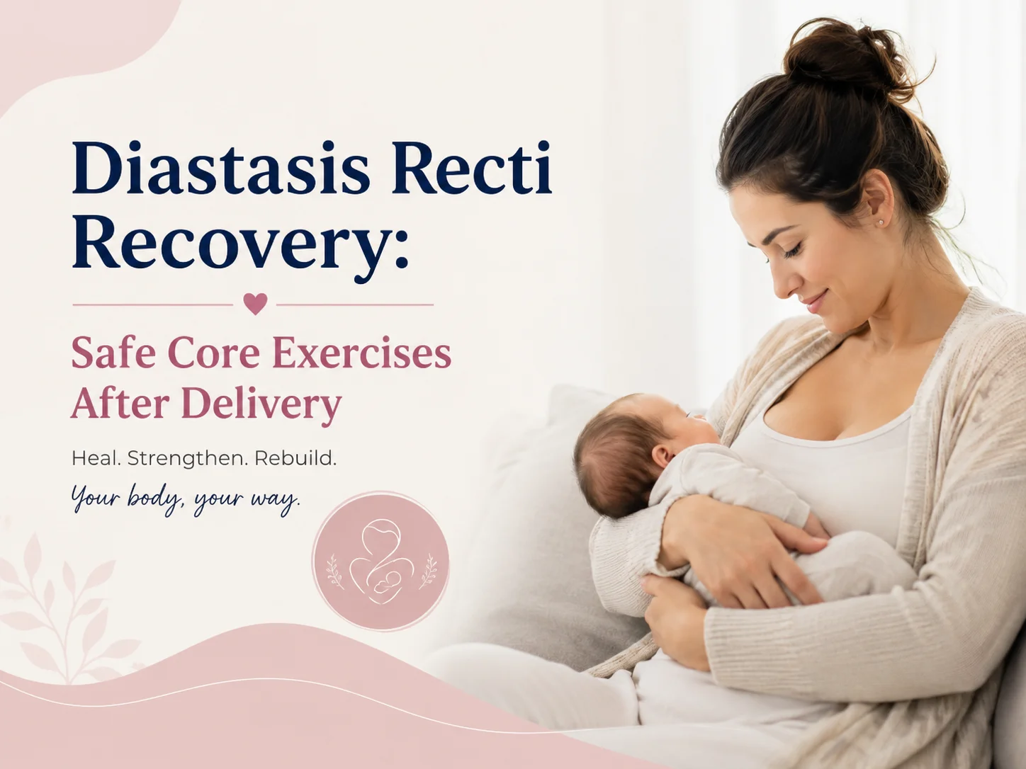 diastasis recti recovery safe core exercises after delivery — Yogalates with Rashmi Ramesh