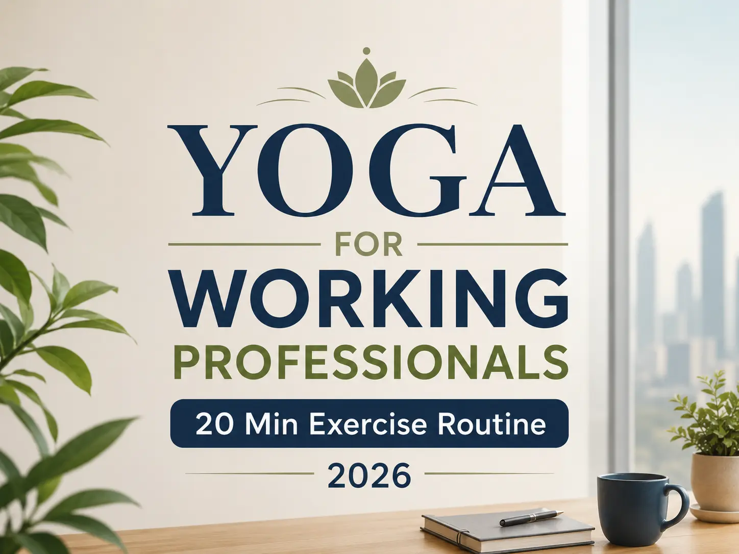 yoga for working professionals India — 20-minute Yogalates desk job routine by Rashmi Ramesh