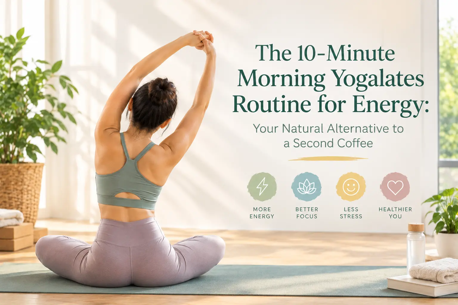 Rashmi Ramesh doing a 10-minute morning yoga routine for energy at home